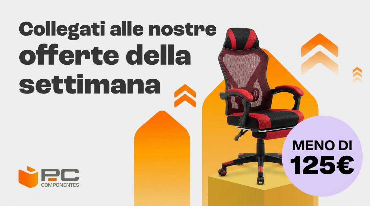 Tempest Shake Sedia Gaming Massaggiante Nero/Rosso