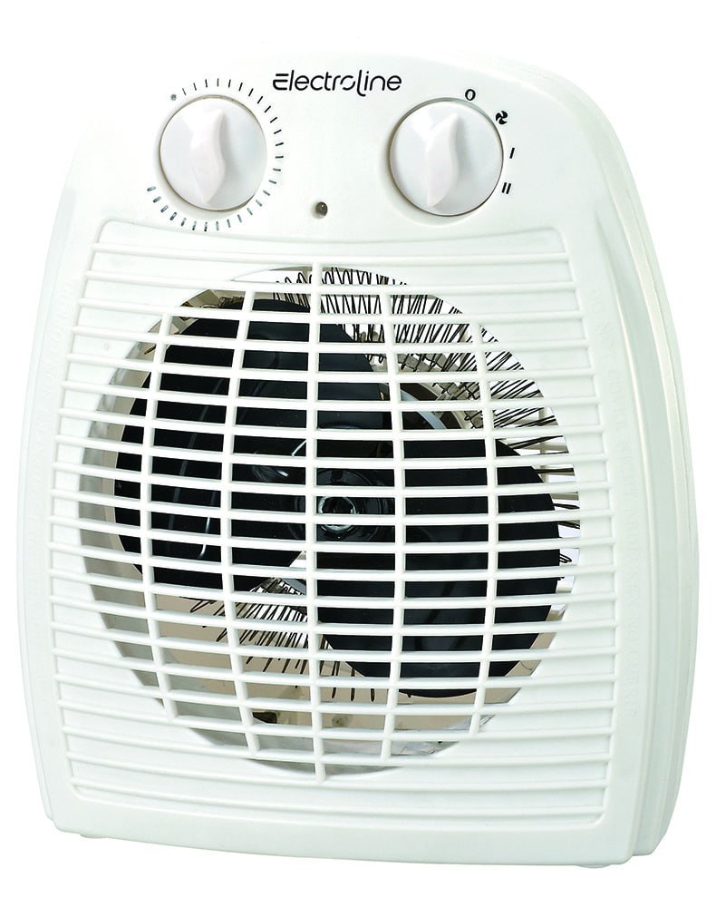 Offerta Electroline FHE221 stufetta elettrica Interno Bianco 2000 W Riscaldatore ambiente elettrico con ventilatore in sconto oggi