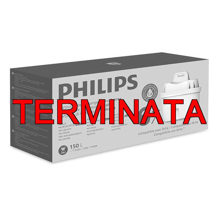 Philips Water Cartucce filtranti sostitutive Anticalcare+, 6 unità, FINO AL 50% IN PIÙ DI RIDUZIONE DELLA DUREZZA, Compatibile con Brita*
