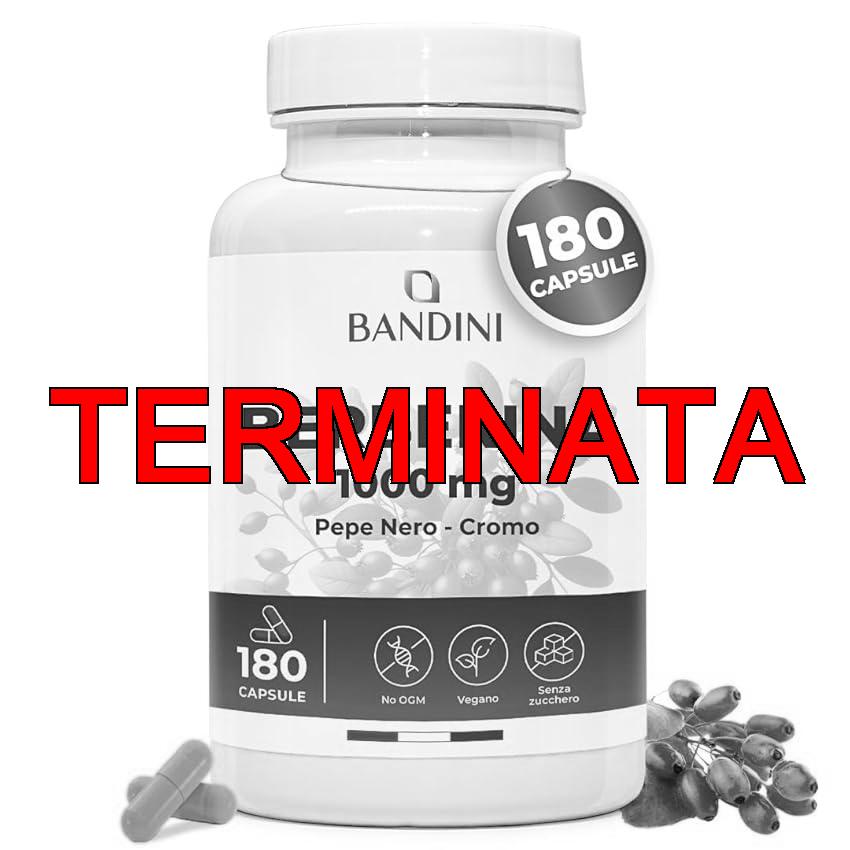 Bandini® Berberina 1000mg pura alto dosaggio | 180 capsule vegane – Berberin HCl da Berberis Aristata al 97% + Cromo e Pepe Nero | Massimo assorbimento – Funzione digestiva, epatica, intestinale