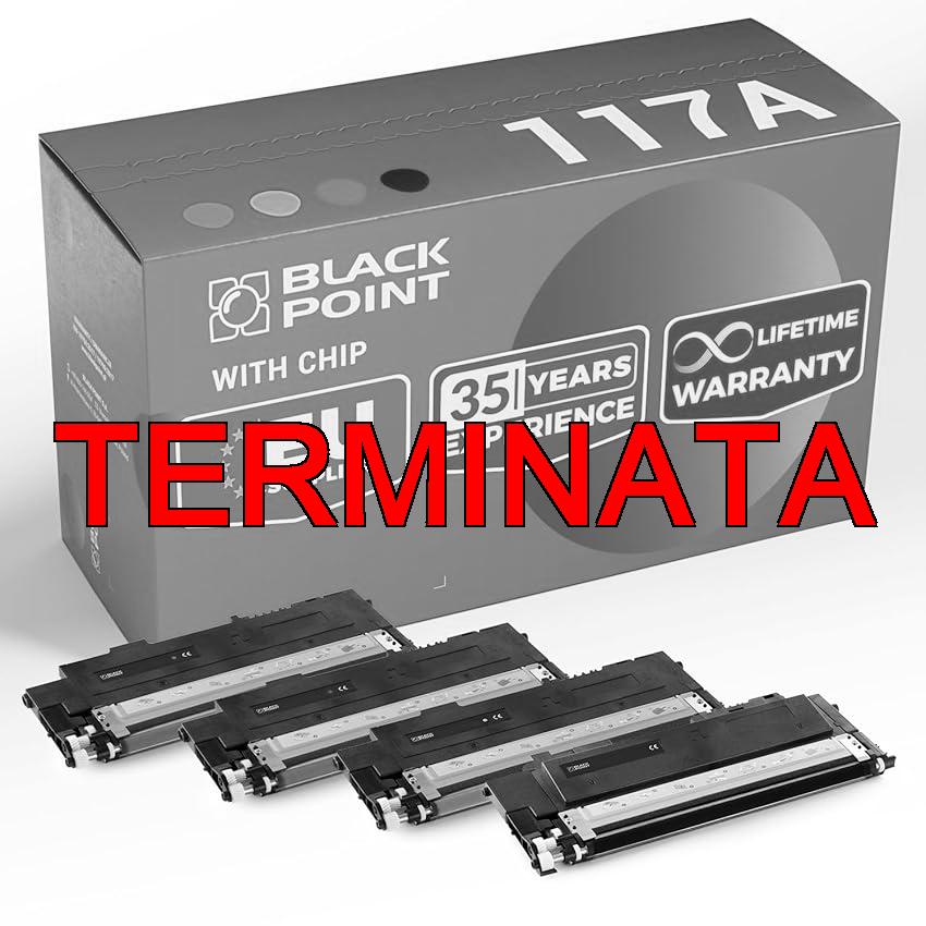 Set di 4 Cartucce Toner per HP 117A W2070A W2071A W2072A W2073A 43% aumento della produttività per HP Color Laser MFP 179fwg 179fnw 178nwg 178nw Color Laser 150a 150nw – Certificato TÜV