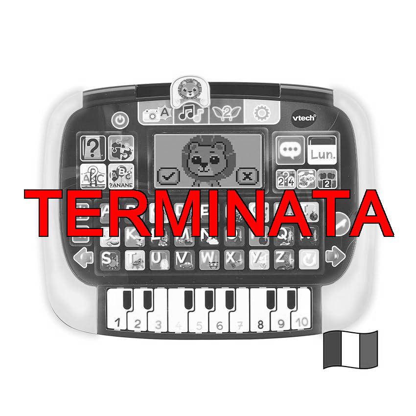 VTech Bit Smart Tablet, Tablet Bambini Educativo con Schermo Retroilluminato, Tastiera ABC e 10 Tasti Pianoforte, 8 Attività e 4 Modalità di Gioco, Lingua Italiana, Batterie Incluse, 2-5 Anni