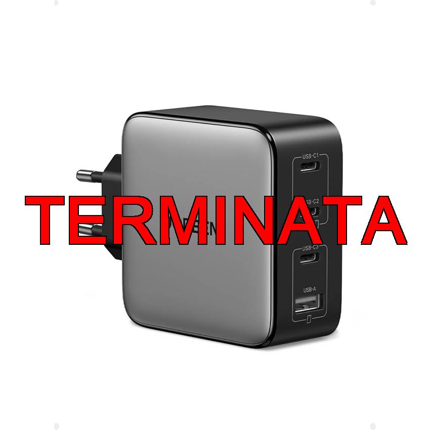 UGREEN 100W Caricatore GaN Type C Multiplo Porte, Caricabatterie USB da Muro Compatibile con MacBook Pro, Air, iPad, iPhone 17 Pro Max Air, Serie 16-12, Galaxy S25 Ultra,  S24