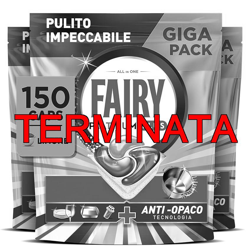 Fairy Platinum Plus Pastiglie Lavastoviglie, 150 Capsule, Limone, Detersivo Con Tecnologia Anti-Opaco, Contro Grasso e Incrostazioni Ostinate Anche nei Cicli Brevi