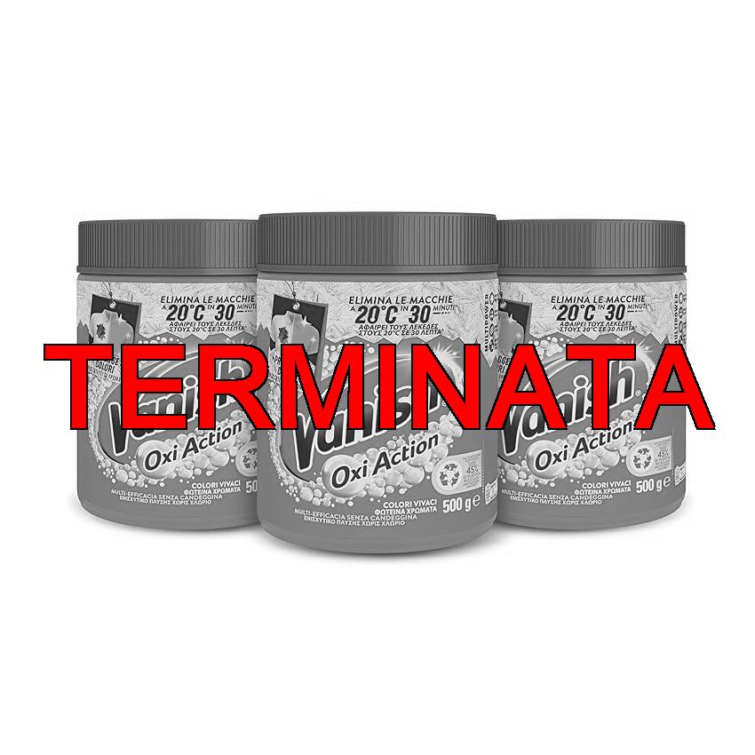 Vanish Oxi Action Multipower Polvere Rosa, Smacchiatore per Capi Colorati, 3 Confezioni da 500 g di Smacchiatore per Bucato, Additivo Lavatrice Multiazione senza Candeggina