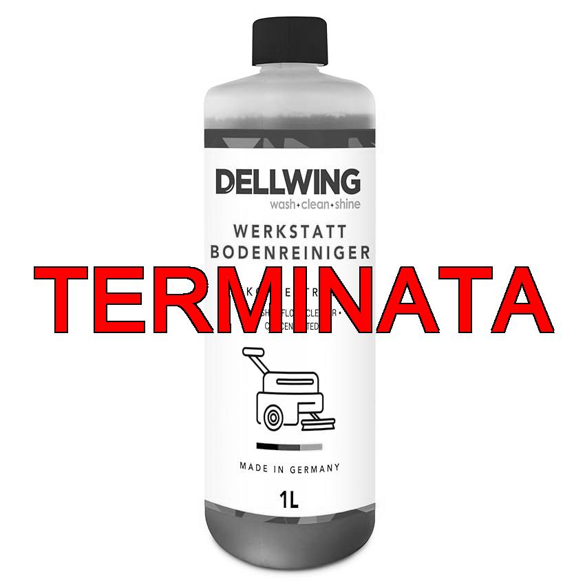 Dellwing Detergente per pavimenti officina 1 l, concentrato alcalino HD per pavimenti unti e oleosi, detergente industriale, Made in Germany