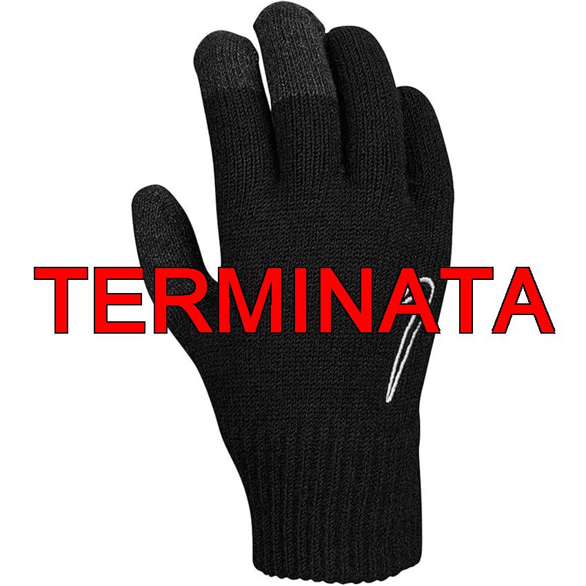 Nike Knitted Tech Guanti Guanti Da Uomo, Uomo, Black, Black, White, L, XL