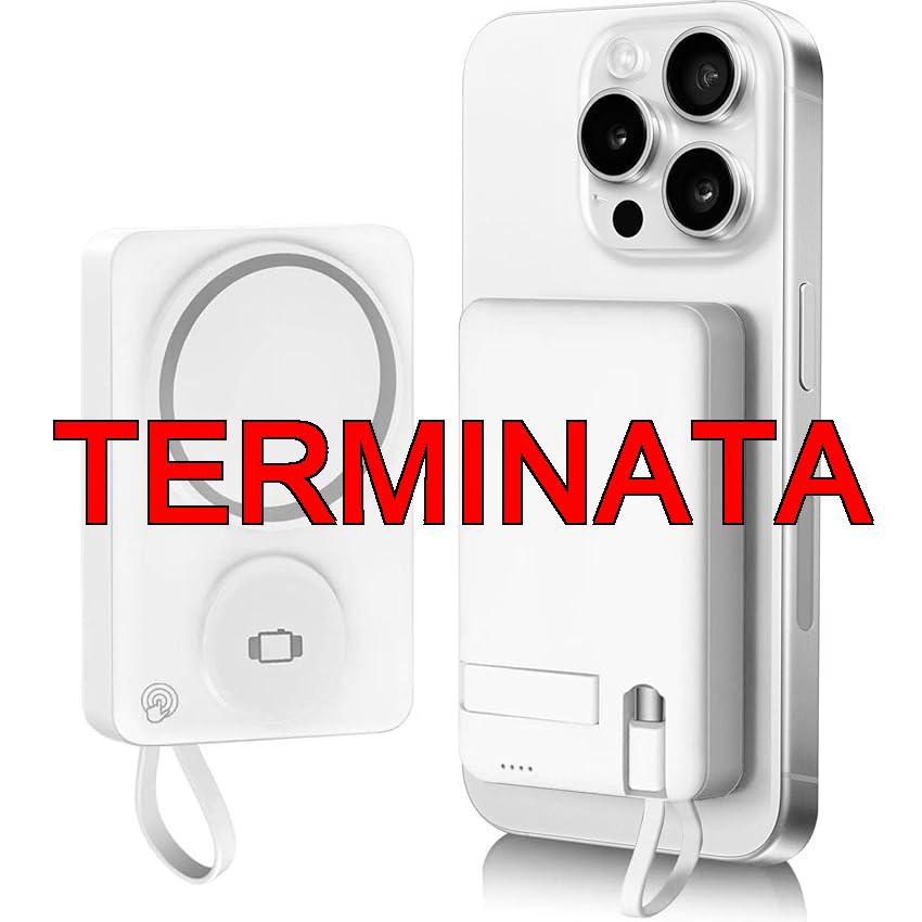 Power Bank Magnetico 10000 mAh,caricatore portatile Wireless PD 22.5W USB-C Ingresso, Uscita Ricarica Rapida Compatibile con iPhone, 16, 15, 14, 13, 12