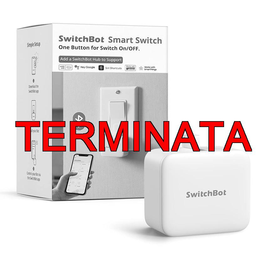 SwitchBot Interruttore Robot Intelligente – Controllo APP Bluetooth o Timer, Facile da Usare, Necessità SwitchBot Hub per Supportare Alexa, Google Home e il Telecomando, Automazione Domestica (Bianco)