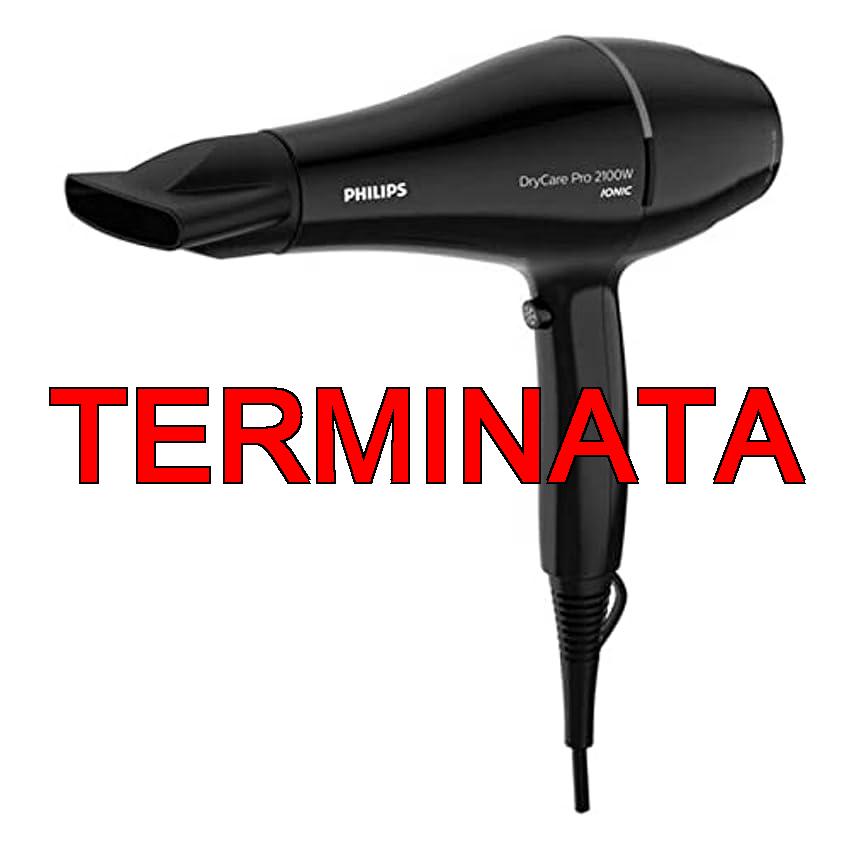 Asciugacapelli PHILIPS BHD272 , 00 DryCare Pro – 2100W – 6 combinazioni velocit� , temperatura – ThermoProtect – Funzione ionica