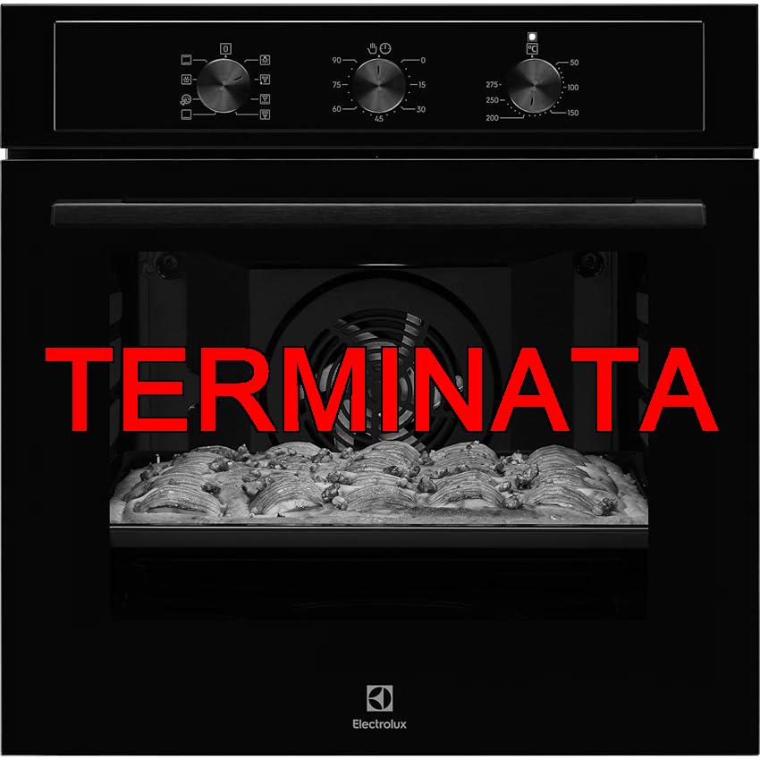 Electrolux EOH2H044K Serie 300 Forno Multifunzione, Capacità 68 L, EOH2H044K, Classe A+, Pulizia AquaClean, Cottura Uniforme, Funzione Pizza, 589x594x568 mm, Nero