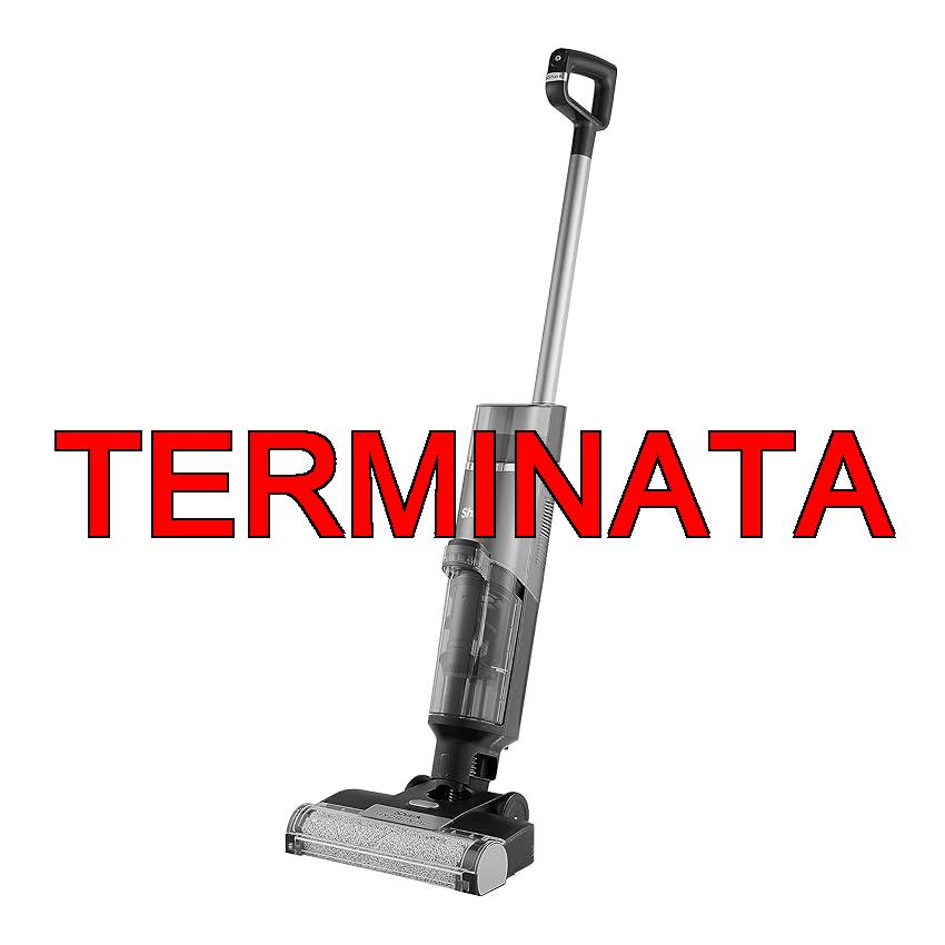 Shark HydroVac, Aspirapolvere e lavapavimenti senza filo con spazzola antimicrobica e liquido multisuperficie neutralizzatore di odori, autopulente, wet & dry, grigio WD210EU