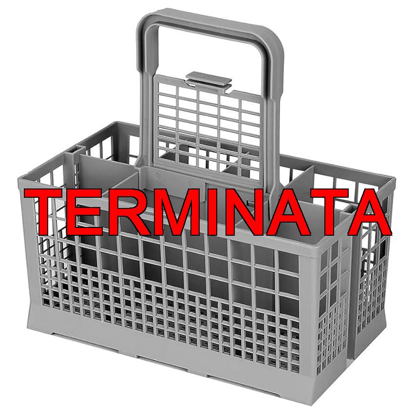 DL SERVICE Cestello Posate Lavastoviglie per Bosch Siemens Rex Electrolux, Portaposate Lavastoviglie con manico rimovibile resistente alle alte temperature, ricambio compatibile