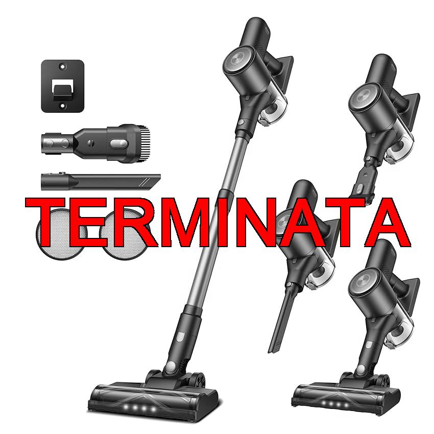 Vexilar Aspirapolvere Senza Fili Potente 45000Pa,  45 Min, V10Pro Scopa Elettrica Senza Fili Antigroviglio,Ultraleggero,Aspirapolvere Senza Sacco per Pavimenti, Tappeti