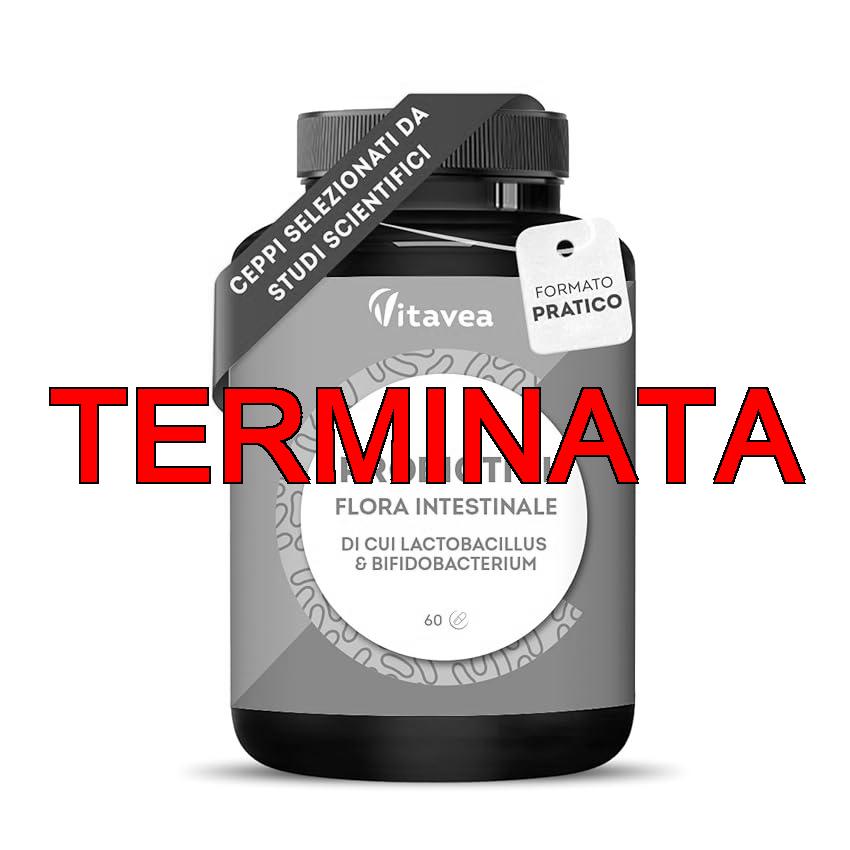 Fermenti Lattici Probiotici – 7 Ceppi Selezionati – 28 milliardi di UFC – Supporto Flora Intestinale – Senza Glutine e Lattosio – Benessere Digestivo e Sistema Immunitario – 60 Capsule – Vitavea