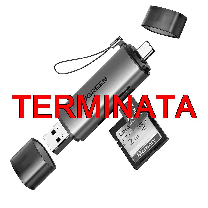 UGREEN 2 in 1 Lettore Schede SD Micro SD USB C USB A 3.0 OTG Card Reader Tipo C Adattatore per Scheda 5Gbps Compatible con iPhone 17 Pro Max Air MacBook Pro iPad Pro Galaxy S25 24 Mate70 P70