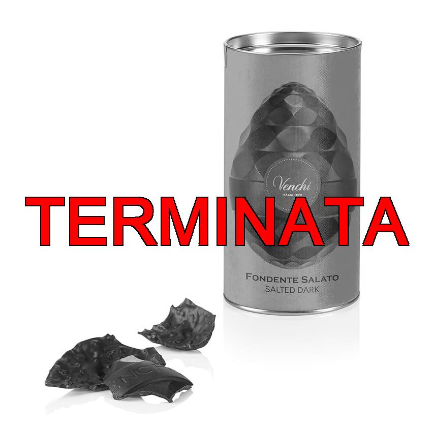 Venchi – Uovo di Cioccolato Fondente Salato, 150 Gr, Gusto Cioccolato Fondente con Granella di Caramello Salato, Senza Glutine, con Sorpresa, Collezione Pasqua Venchi, Idea Regalo