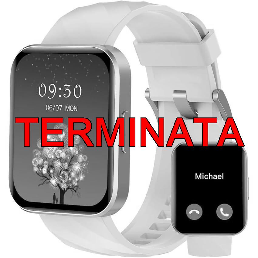 RUIMEN Smartwatch Uomo Donna Chiamate e Whatsapp Smart Watch Contapassi Cardiofrequenzimetro da polso Saturimetro Orologio Smart Fitness Sportivo Impermeabile per Android iOS Galassia