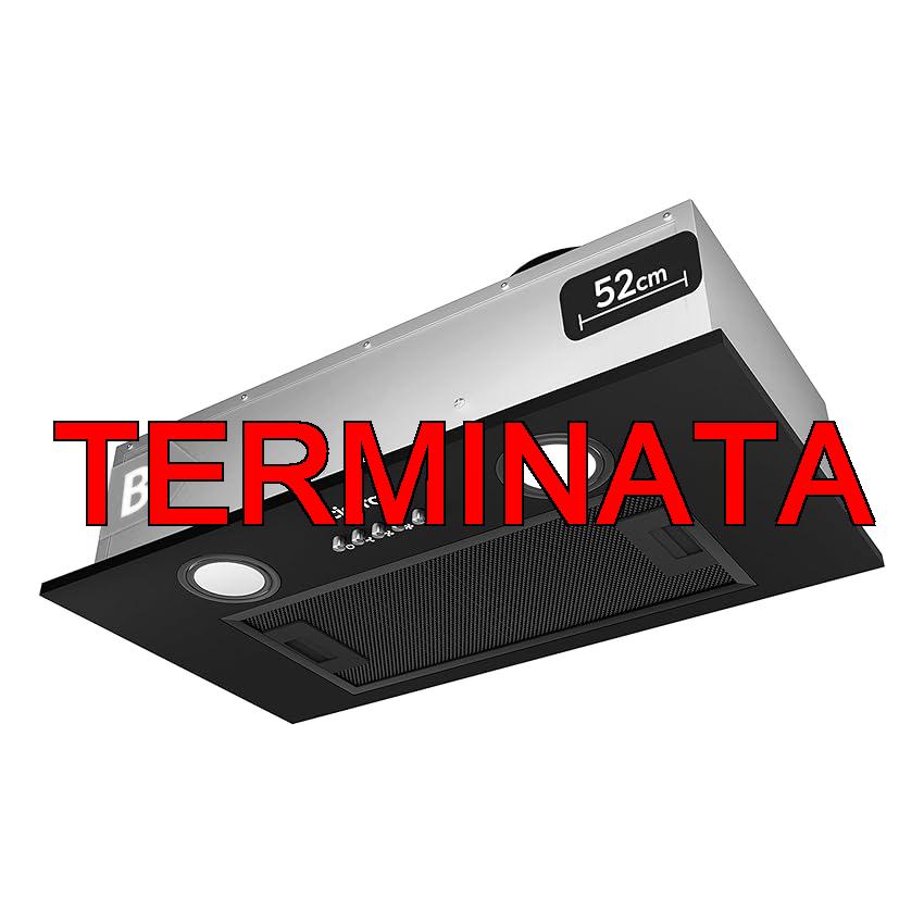 CIARRA CBCB5913A Cappa Aspirante Incasso 52cm – 300m³, h – 3 Velocità – Doppia Modalità – Facile Installazione – Nero Elegante