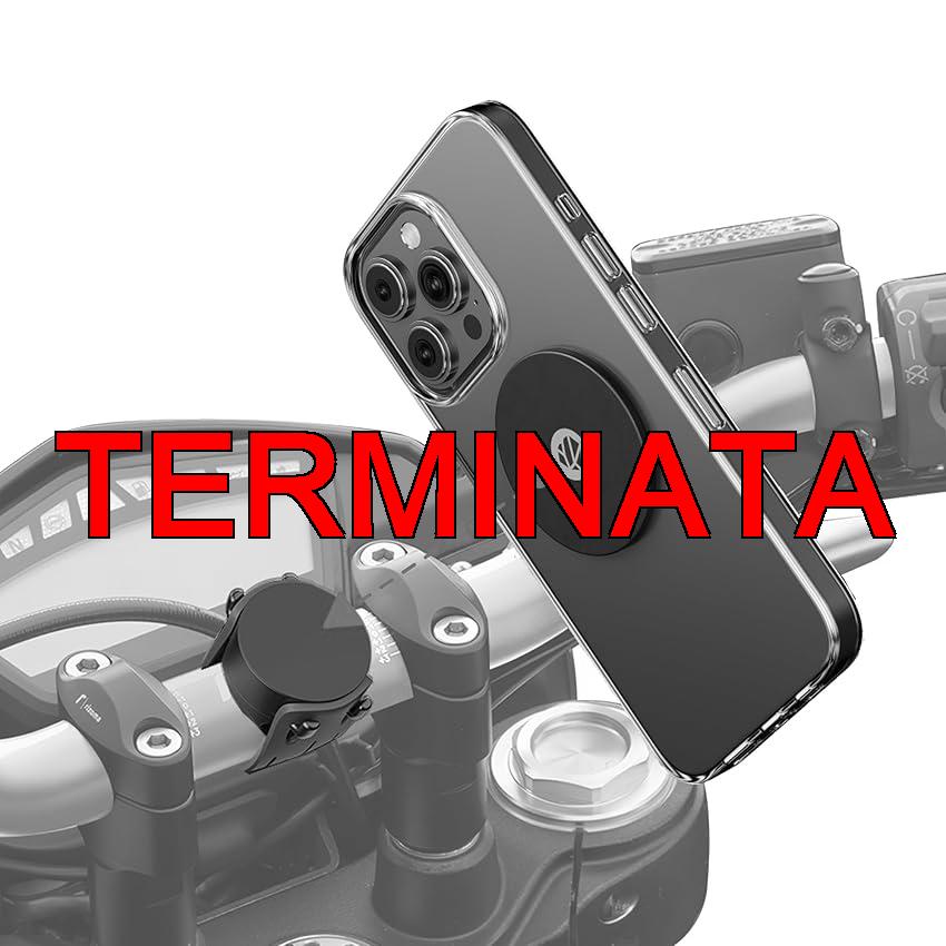 Shapeheart Innovazione francese, Portacellulare magnetico per moto con piastra in acciaio ultrasottile, Anti riflessione, Supporto per telefono per manubri o ponti di moto, Accessorio moto universale