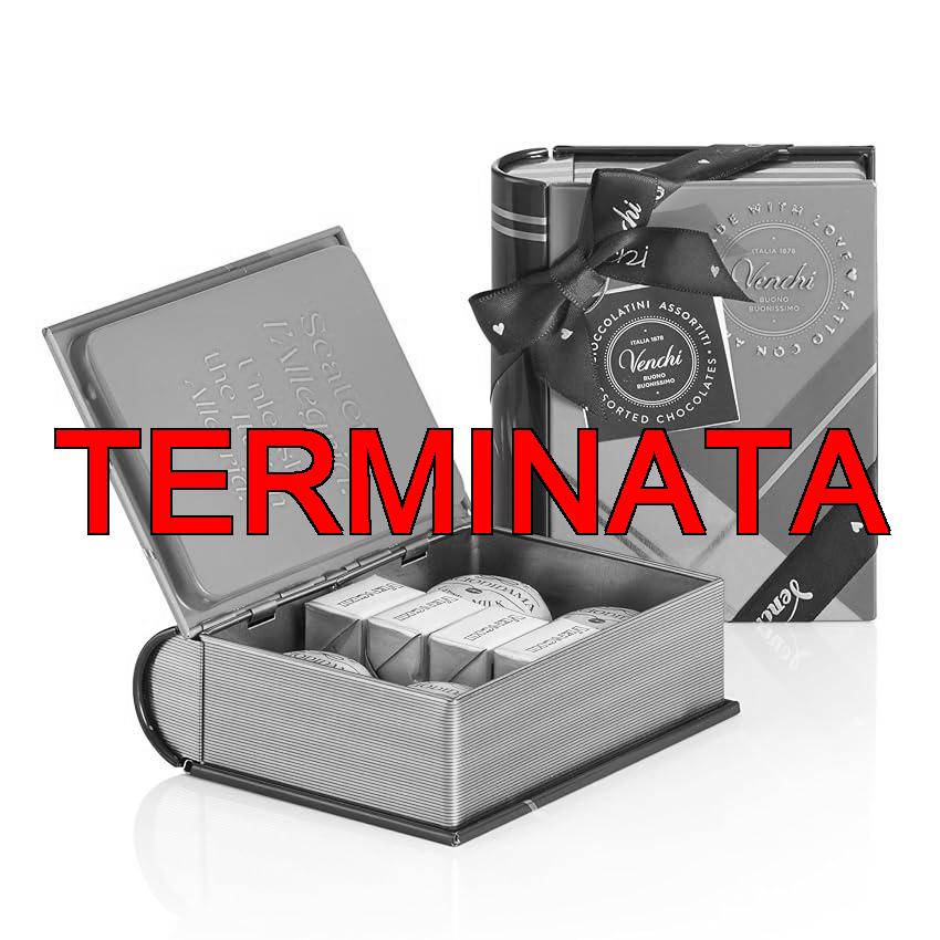 Venchi Mini Libro con 8 Cioccolatini BacioDiDama e Cremino Caramel Gold, Senza Glutine, Confezione da 105 g, Idea Regalo per la Festa della Mamma