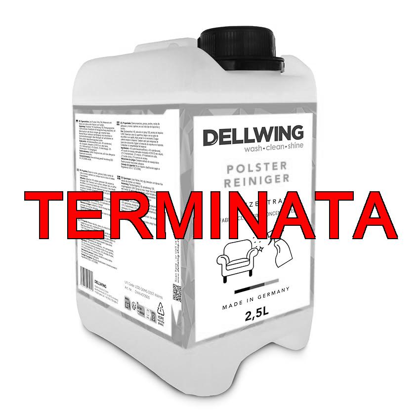 Dellwing Detergente per tappezzeria concentrato 2.5 l, detergente per divani, tappeti, sedili auto e materassi, adatto per estrattori, aspirapolvere a umido e pulizia manuale, Made in Germany