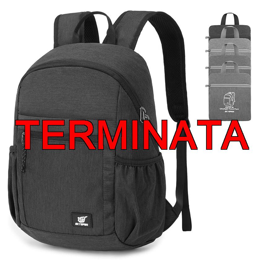 SKYSPER Zaino Pieghevole con Protezione RFID, 18L Zaino da Hiking Zainetto Piccolo Leggero per Viaggio Escursione