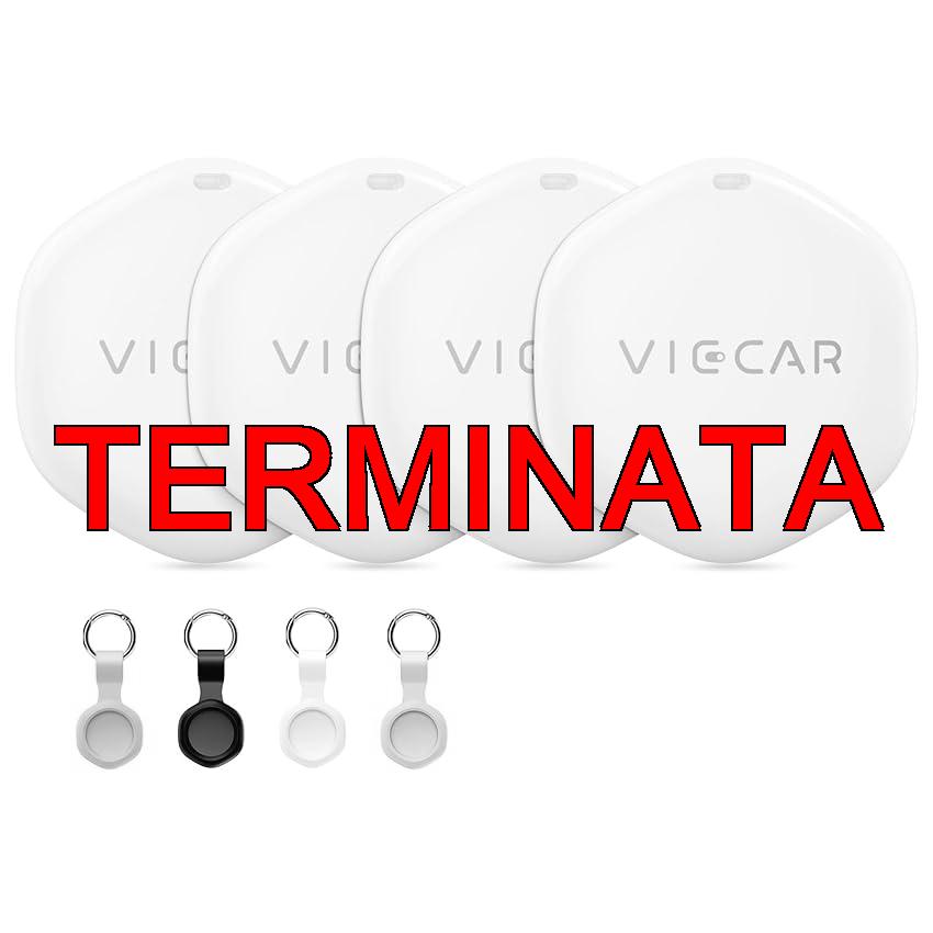 Smart Tag Tracker Localizzatore Air : Bluetooth Trova Oggetti Compatibile con Apple Dov’è App Solo iOS Batteria Sostituibile Impermeabile IP67 – Finder Localizzatore per Chiavi Bagagli Valigie 4 Pezzi