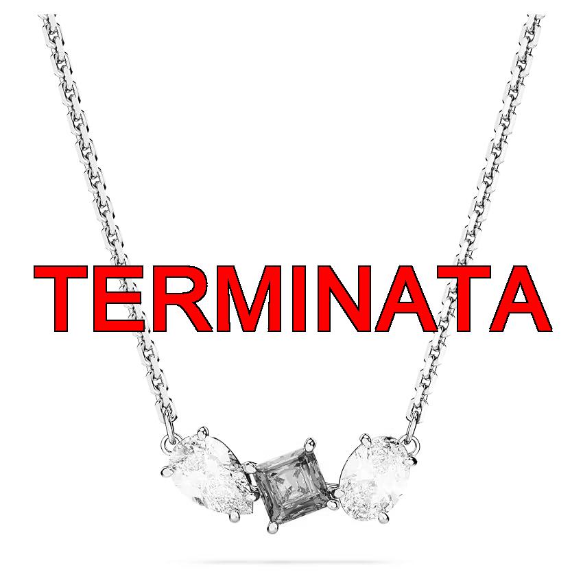 Swarovski Pendente Mesmera, Taglio misto, Blu, Placcato rodio