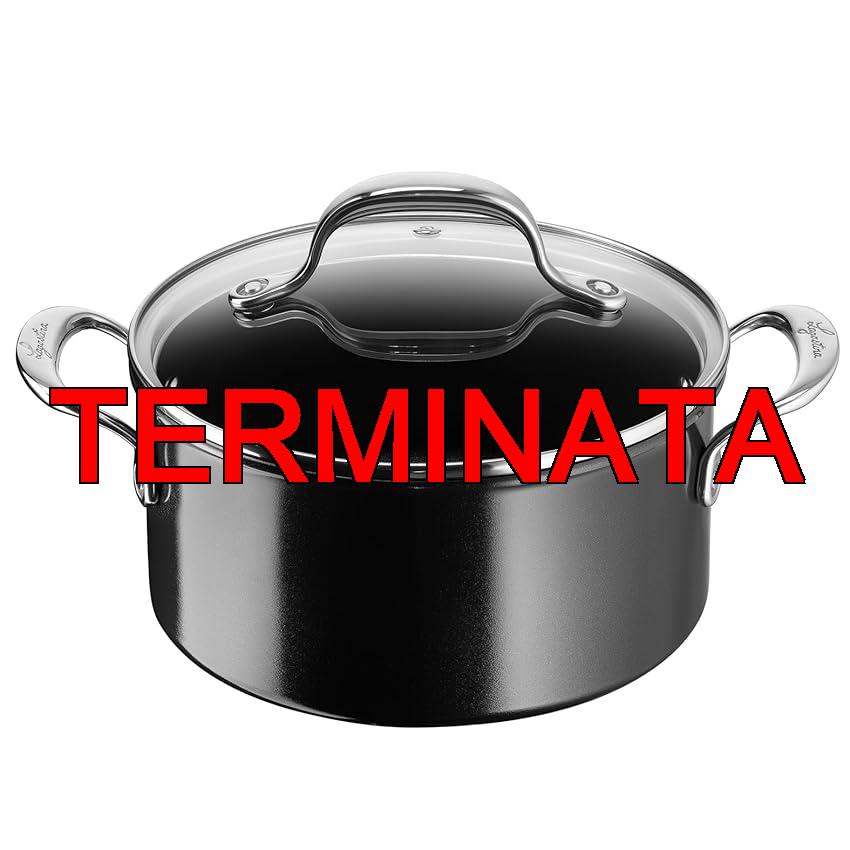 Lagostina Desideria, Casseruola Fonda 20 cm, Rivestimento in Ceramica Antiaderente, Fatta per Durare, Ridotto Impatto Ambientale, 010275031220