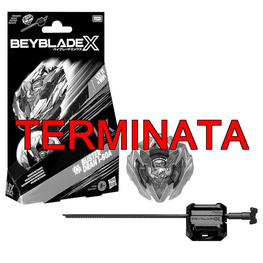 Hasbro Beyblade X, Starter Pack, Buster Dran 1-60A UX con trottola e Lanciatore