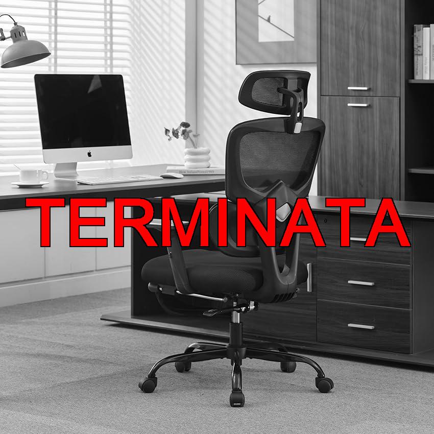 UEV Sedia da Ufficio Ergonomica, Poltrona con Poggiatesta e Poggiapiedi, Braccioli 3D, Supporto Lombare, Altezza Regolabile, Portata Fino a 150 kg, Rete Traspirante, Nero