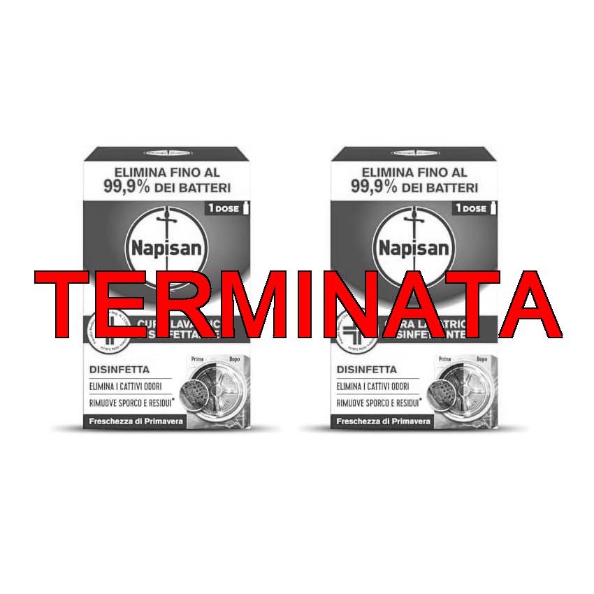 Napisan Cura Lavatrice Disinfettante Freschezza di Primavera, Elimina i Cattivi Odori, Rimuove Sporco e Residui di Sapone, Confezione da 500ml