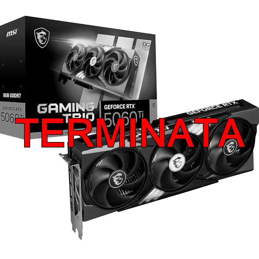 msi GeForce RTX 5060 Ti 8G GAMING TRIO OC – Scheda Video, 8GB GDDR7 28Gbps, 128-bit, PCIe 5.0, raffreddamento TRI FROZR 4 con 3 × STORMFORCE FAN, RGB, HDMI 2.1b e DisplayPort 2.1b