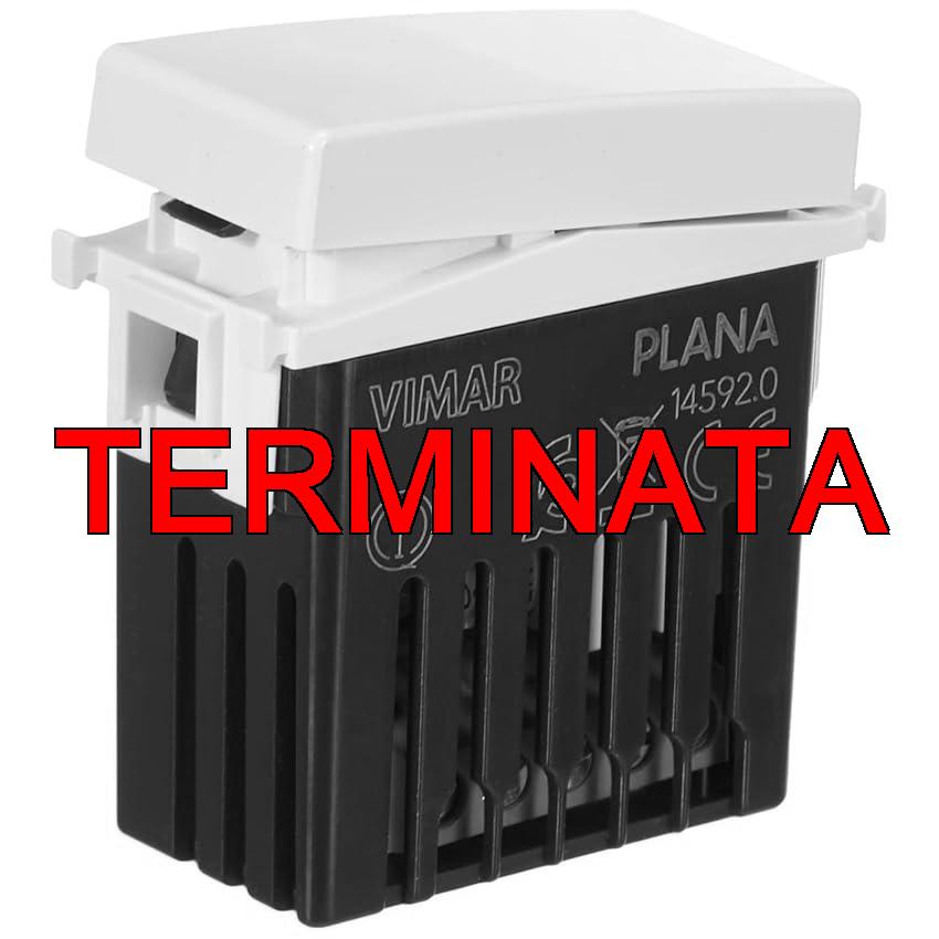 Vimar 14592 Plana Deviatore connesso VIEW Wireless con uscita a relè, per lampade, trasformatori e controllo remoto con doppia tecnologia Bluetooth 5.0 e Zigbee 3.0