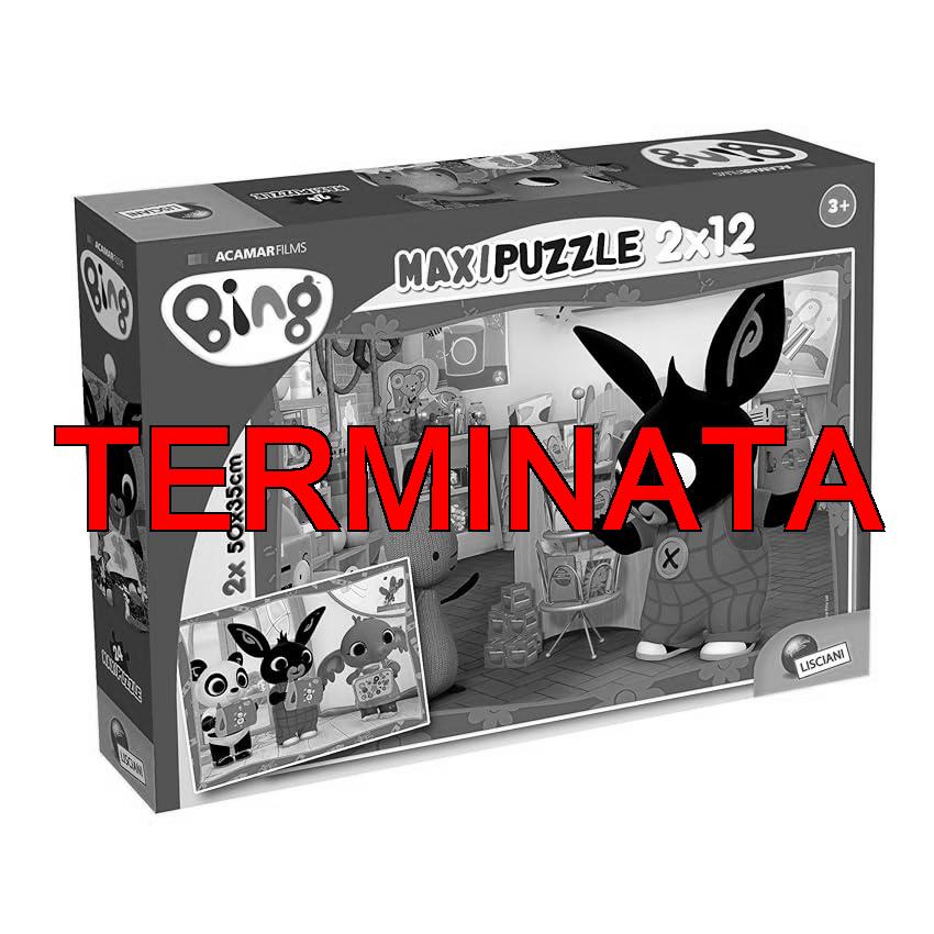 Liscianigiochi -A Scuola Bing Puzzle, 2×12 Pezzi, Multicolore, 12, 81233