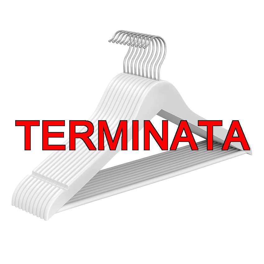 SONGMICS Grucce Appendiabiti Legno, 10 Pezzi, Appendini, Scanalature su Spalle, Gancio Girevole a 360°, Legno di Betulla, Risparmio di Spazio, per Pantaloni Giacche, Bianco Nuvola CRW035WZ01