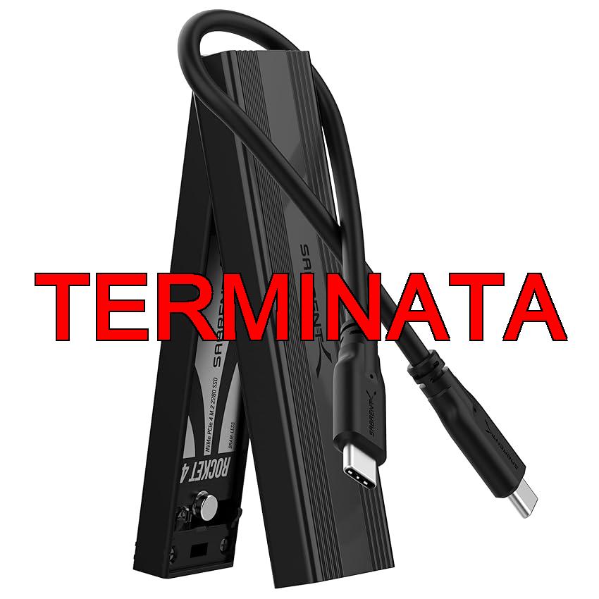 SABRENT Case SSD M2 NVMe, USB 3.2 Gen 2 10Gbps Type C, Esterno Enclosure, Adattatore M-Key, M più B Key per M.2 PCIe SATA SSDs (EC-SNVE)