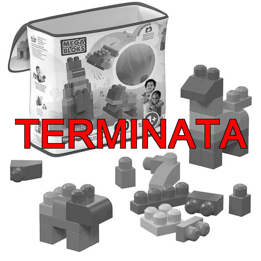 MEGA Bloks – Sacca Eco Blocchi da costruire, set da 60 blocchi colorati per creare torri altissime, castelli fantastici e tanto altro, giocattolo per bambini, 1+ anni, DCH55