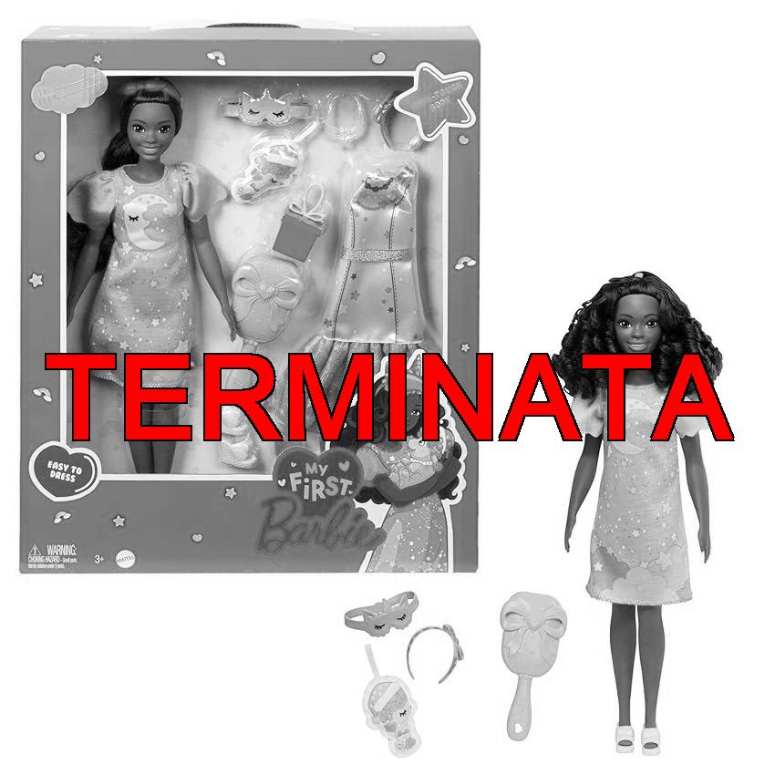 Barbie – La Mia Prima, Bambola Alta 34 cm con Busto Morbido e Arti snodati, Abiti e Accessori per Serate di Festa e Momento della Nanna, Giocattolo per Bambini 3+ Anni, HMM67