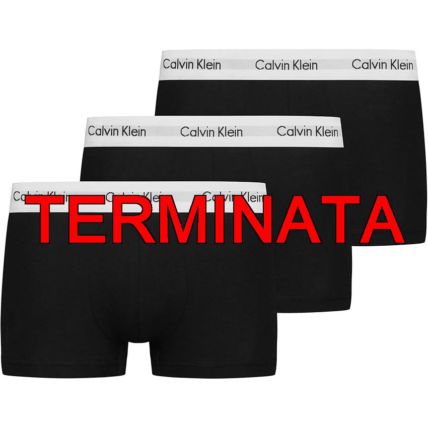 Calvin Klein Uomo Pantaloncini Boxer Vita Bassa Confezione da 3 Intimo, Nero (Black), L