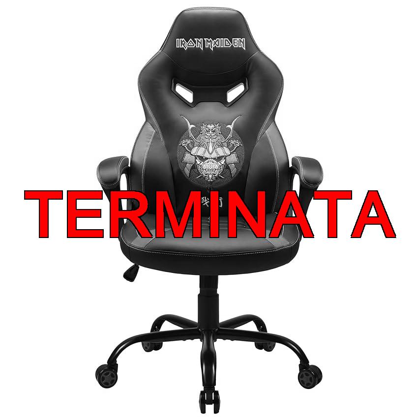 SUBSONIC Iron Maiden - Sedia da gaming/Poltrona da ufficio ergonomica dimensione S/M