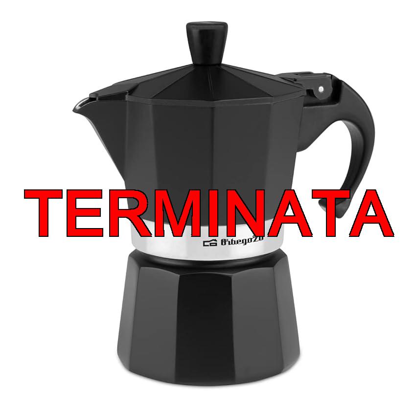 Orbegozo KFN 310,caffettiera 12 tazze, adatta per fornelli a gas, ceramica ed elettrici, manico ergonomico, colore nero