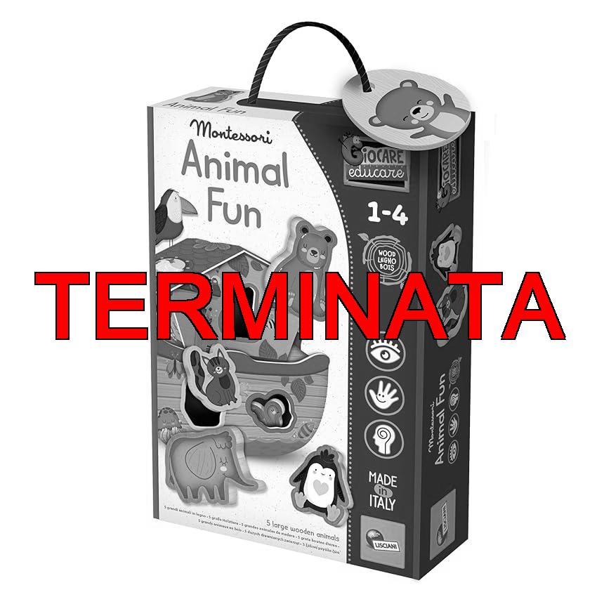 Lisciani Giochi – Montessori Wood Animal fun