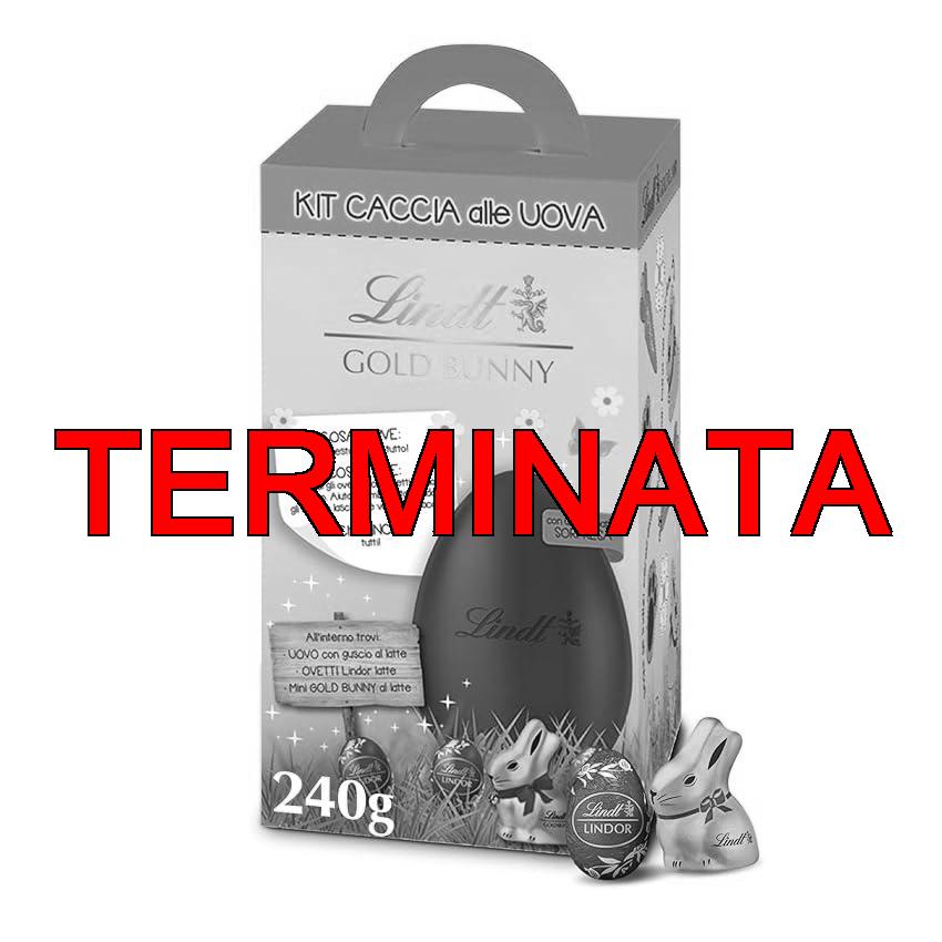 Lindt Gold Bunny Kit caccia alle Uova, Per Bambini, Formato 240g