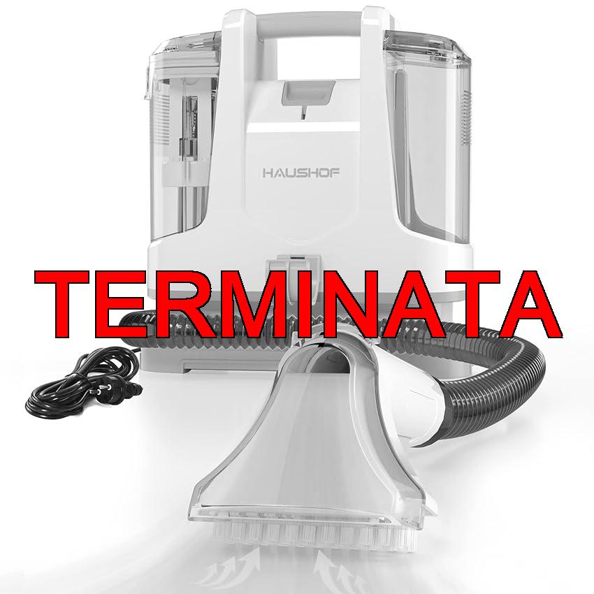 HAUSHOF StainZapper – Lavatappeti Portatile, Lava Divano ad Acqua, Lava Tappezzeria 400W, Ideale per Pulisci Scale, divano, Sedili Auto, Moquette e Tappeti, lava divani e aspira acqua