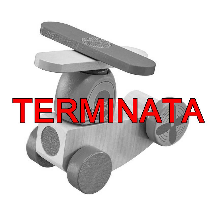 Selecta – Aereo “Klettini”, giocattolo da impilare in legno, 5 pezzi, 62079