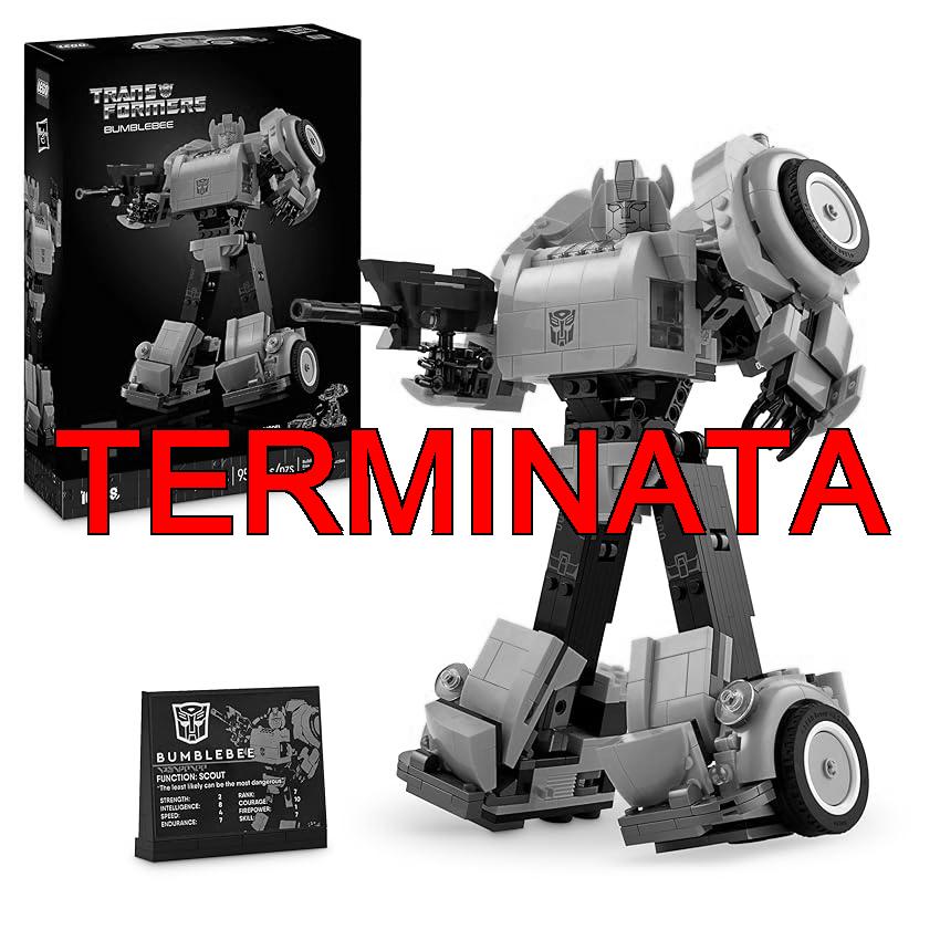 LEGO Icons Transformers Bumblebee Action Figure Robot da Collezione, Kit Modellismo da Costruire per Adulti a Tema Cinematografico Convertibile in Modalità Veicolo, Regalo per Uomo o Donna 10338