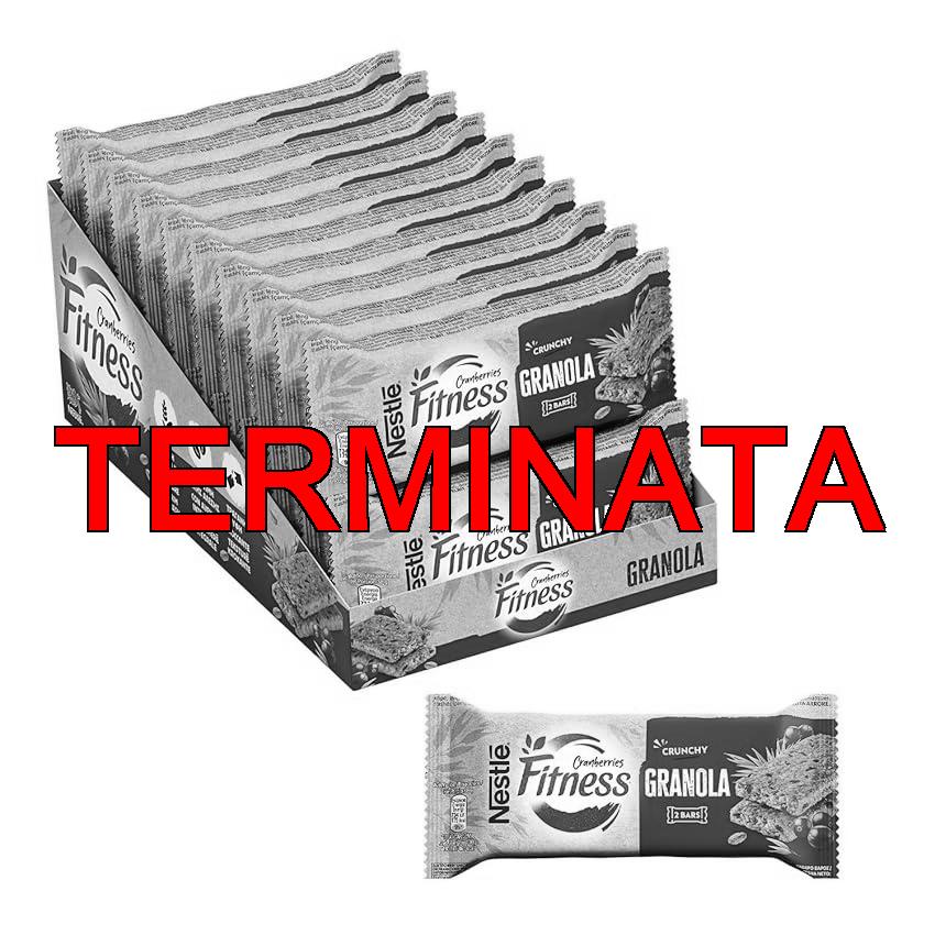 FITNESS Granola Barretta Cereali con Mirtilli Rossi, 20 Barrette da 38g (totale 760g)