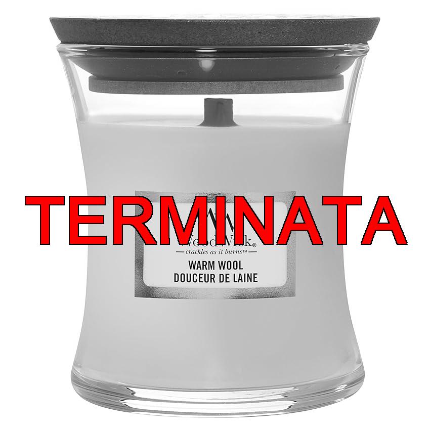 WoodWick Candela profumata Hourglass media con stoppino crepitante | Tè bianco e gelsomino | Durata della fragranza: fino a 20 ore